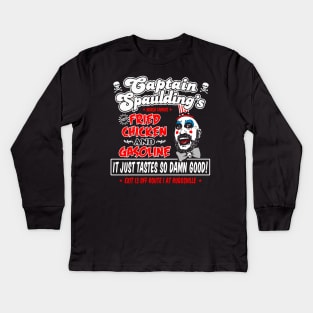 Captain Spaulding Fried Chicken and Gasoline Kids Long Sleeve T-Shirt